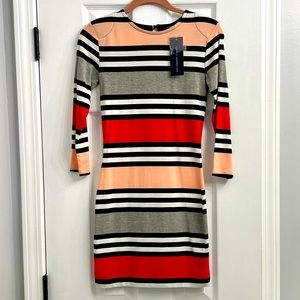 French Connection Multi Stripe Jag Dress